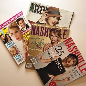 Lot of 4 Taylor Swift Magazines! Nashville!